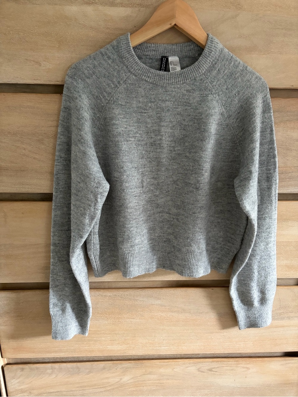 H&M Light Gray Crewneck Sweater, small